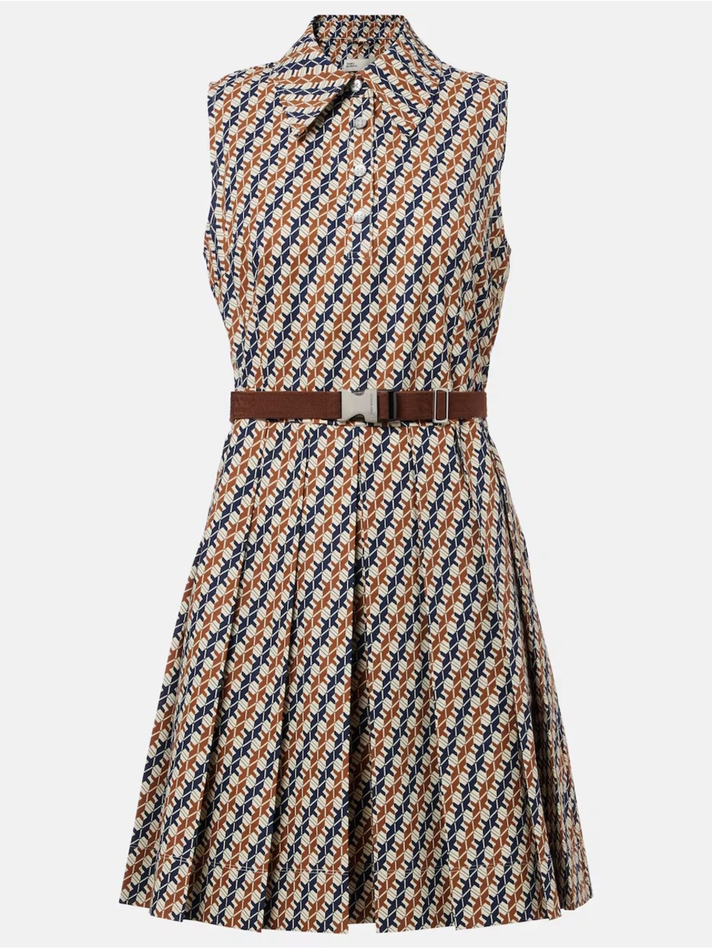 Tory Burch Sleeveless Tie-Neck Printed Tennis Dress Size 0